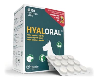 Pharmadiet Hyaloral Razas Grandes y Gigantes (120 comprimidos)