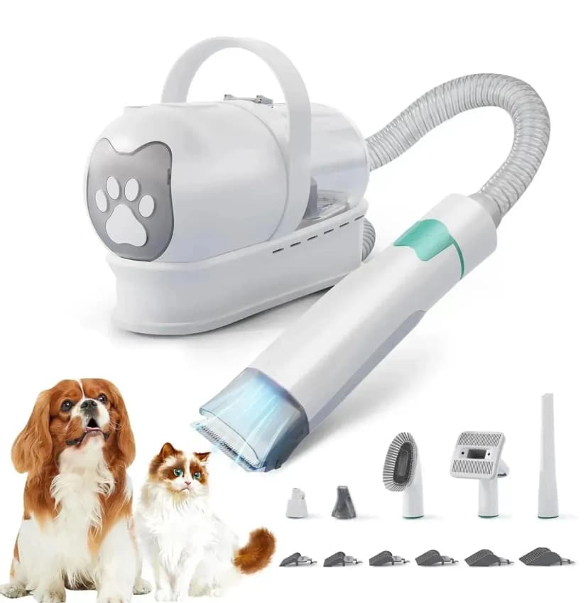 Mimupet kit cortapelo con aspiradora 2 en 1 para perros y gatos